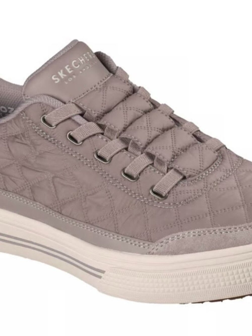 New! Skechers Slip-Ins Arch Fit Arcade Cozy Fit Stone Color Quilted Design  7.5